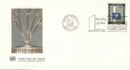 ONU UNO NEW YORK FDC Premier Jour Poste 105 Premier Anniversaire De La Mort De Dag Hammarskjold 1962 - FDC