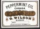 PEPPERMINT OIL CANADA . CANNES. 06 . - Etiketten