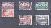 6 Timbres Chemin De Fer Cachets De Gare De CHIMAY 1934/1936  --  7/280 - Nord Belge