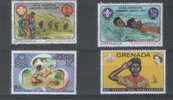 GRENADE 4 Timbres NEUFS ** SCOUTISME - Other & Unclassified