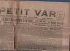 LE PETIT VAR 22/07/1922 - VILLES DU VAR - TOULON - ANGERS - HYERES DRAGUIGNAN BANDOL CARQUEIRANNE CAMPS - Allgemeine Literatur