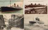 BATEAUX..4 CP De ...Paquebots Au Havre Dont ..Le Normandie.La  Provence - Steamers