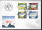 Fdc Suisse 1996 Philatélie Vignettes ATM Les Saisons - Timbres De Distributeurs [ATM]