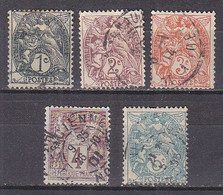 M0170 - FRANCE Yv N°107/11 - 1900-29 Blanc