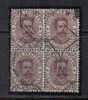 RG242 - REGNO 1889 , Umberto I : 40 Centesimi N. 45 Quartina Usata (difettosa) - Used