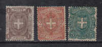 RG263 - REGNO 1891 , Umberto I : Repettati Serie N. 65/67  *** - Neufs