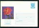 Uco Bulgaria PSE Stationery 1987 Flowers ROSE SAMBA Mint / Coat Of Arms / 3911 - Omslagen