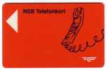 NSB TELEFONKORT  Kr. 20,00  ( RARE Norway Card - Magnetic Card ) *  Norvege - Norwegen