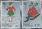 FINLANDE EUROPA 1989 NEUF** N°1042/1043 ENFANTS Marelle Et Luge - 1989