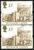 Großbritannien Mi. N° 1399 III; 5 Pfund Marke Windsor Castle Als Senkrechtes Paar In Type III - Unclassified