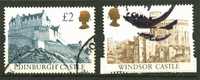 Großbritannien Mi. N° 1398/99 III;  2 Und 5 Pfund Marke Windsor Castle Und Endingburgh Castle  In Type III - Zonder Classificatie