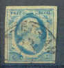 1852 Koning Willem III 5 Cent BLAUW NVPH 1 * Periode 1852  Nederland  Nr. 1 Gebruikt  (65) - Usati