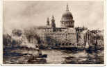 ST PAULS FROM THE THAMES LONDON - River Thames