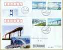 2000 CHINA BRIDGES OVER CHANGJIANG RIVER P-FDC - 2000-2009