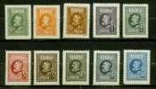 ROUMANIE N° 309 A 318 * - Unused Stamps