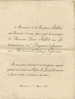 Militaire Lieutenant Au 143 ème Régiment D'Infanterie Faire Part De Mariage Montpellier 1898 - Other & Unclassified