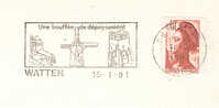 1991 France 59 Watten Moulin Mulino Windmill - Moulins