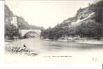SUISSE * Pont De SAINT -MAURICE * Belle CPA Animée, DOS SIMPLE 1902 - Saint-Maurice