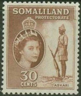 BRITISH SAMOLILAND..1953..Michel # 125...MLH. - Somaliland (Herrschaft ...-1959)
