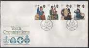 GRAN BRETAGNA - GREAT BRITAIN - GRANDE-BRETAGNE - 1982 - 75° ANN. DELLO SCOUTISMO - YT 1039/1042 MI 910/913 FDC - Brieven En Documenten