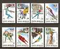 Romania 1992 MNH /  O. Games Albertville / 8 Val + Perforated MS - Hiver