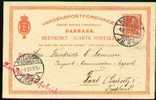 DENMARK 1907 - ENTIRE P.C. Of 10 øre Of King Christian IX - Postal Stationery