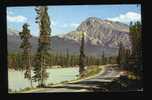 Mount Hardisty And The Athabasca River Along The Jasper-Banff Highway.  Alberta, Canada - Banff