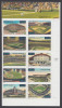 !a! USA Sc# 3510-3519 MNH PLATEBLOCK(10) W/ Top Label (UR/V1111) - Baseball Fields - Ungebraucht