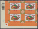 !a! USA Sc# 3546 MNH PLATEBLOCK (LL/P1111) - Thanksgiving - Nuovi