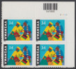 !a! USA Sc# 3548 MNH PLATEBLOCK (UR/V11111) - Kwanzaa - Nuovi