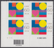 !a! USA Sc# 3658 MNH PLATEBLOCK (LL/V11111) - Love - Ongebruikt