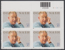 !a! USA Sc# 3659 MNH PLATEBLOCK (UR/V1111111) - Nash And Poems - Ongebruikt