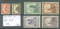 BELGIQUE  No COB 267-272 *  ( Avec Charnière )          Cote : 35 € - Unused Stamps