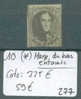 BELGIQUE  No COB 10 (*) ( Sans Gomme )   Marge Du Bas Entamée.     Cote : 325 € - 1858-1862 Medaillen (9/12)