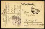 GERMANY REICH 1918 - FELDPOST Card Of The World War II To Berlin - Autres & Non Classés