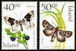 2000 ICELAND BUTTERFLY 2V MNH - Autres & Non Classés