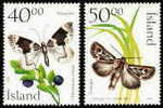 2000 ICELAND BUTTERFLY 2V MNH - Other & Unclassified