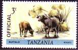 Tanzania: Buffle / Buffalo / Afrikanischer Büffel  - Timbre De Service Hors Série / Official Stamp / Dienstmarke - Game