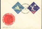 Jeux Olympiques 1964  Pologne FDC  Aviron Rowing Canottaggio Haltérophilie - Aviron