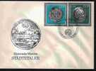 Fdc DDR 1986 Monnaies De Villes Nordhausen 1660 & Stralsund 1622 - Monedas