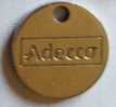 Jeton De Caddie : ADECCO - JOB'Shop - Trolley Token/Shopping Trolley Chip