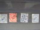 PERFORES/PERFINS/PERFORATIS/PERFURADOS 4 TIMBRES DE GRANDE BRETAGNE N° DIVERS  LOT GB1 - Perfin