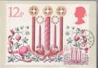 GRANDE BRETAGNE  CARTE MAXIMUM NUM.YVERT 960 NOEL DECORATION - Cartes PHQ