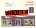 CARTE AVEC PUBLICITE FELISEDINE Rare! - Postmarks