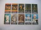 BLOC DE 10 TIMBRES  ** NEUFS SUR LE THEME DE L'ART DES MUSEES DE AJMAN - Museos