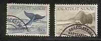 FAUNA - WHALE And MUSK OX - GREENLAND -  Yvert # 62/3 - VF USED - Ballenas