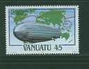 38N0077 Zeppelin Congres UPU 694 Vanuatu 1984 Neuf ** - Zeppelines