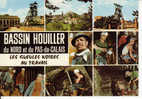 CPSM Du Bassin Houiller Du Nord Pas De Calais: Les Gueules Noires Au Travail (mineur, Mine) - Mines