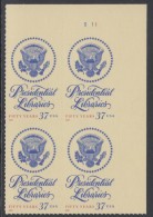 !a! USA Sc# 3930 MNH PLATEBLOCK (UR/S111/a) - Presidential Libraries - Ongebruikt