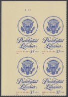 !a! USA Sc# 3930 MNH PLATEBLOCK (UL/S111/a) - Presidential Libraries - Neufs